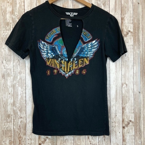 Van Halen 1984 Concert Short Sleeve Top Size Small - Picture 1 of 7